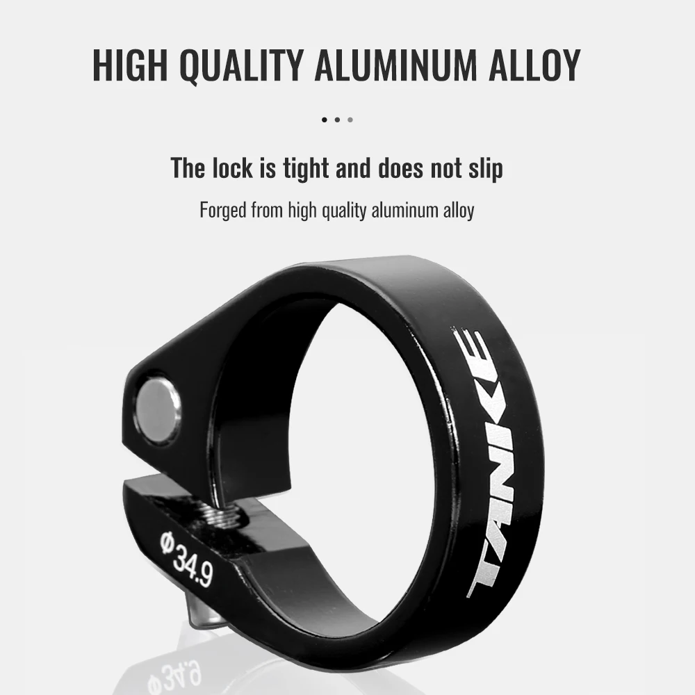 TANKE Seat Post Clamp MTB Road Bike 31.8 34.9mm Mountain Aluminum Alloy Ultralight Mountain Bicycle Seatpost Clamps Cycling Part bike seatpost clamp