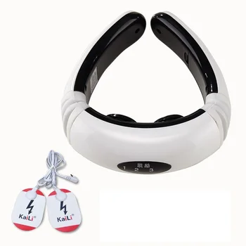 

Electric 3D fit Pulse Back and Neck Massager Heating Pain Relief Health Care Relaxation Tool Intelligent Cervical Massager