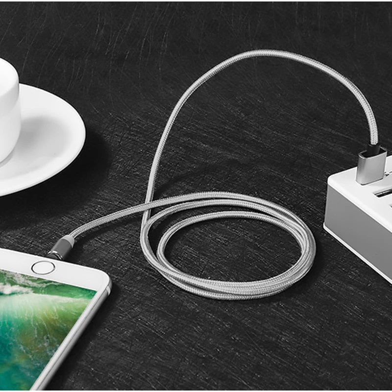 2,4 Магнитный кабель 3 в 1 Micro usb type C адаптер зарядное устройство Быстрая зарядка для Iphone samsung LG Xiaomi магнит Android телефонный шнур