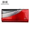 HH Women Wallets Brand Design High Quality Leather Wallet Female Hasp Fashion Alligator Long Women Wallets And Purses ► Photo 3/6