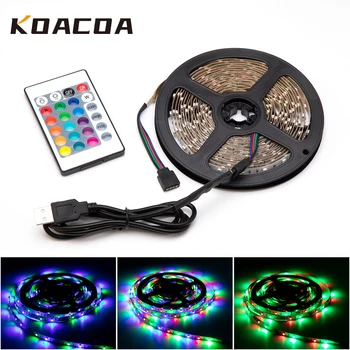 

USB Powered DC 5V LED Strip light RGB Tape Ribbon 2835 SMD 1M 2M 3M 4M 5M TV Desktop Screen Backlight Lighting