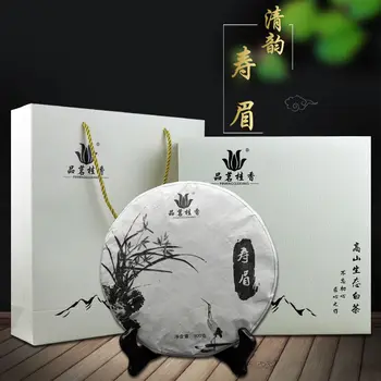 

2018 China Fuding Shoumei Alpine White Tea Spring Tea 300g Tea Cake for Cellulite and Promote Digestion Exquisite Gift Boxed