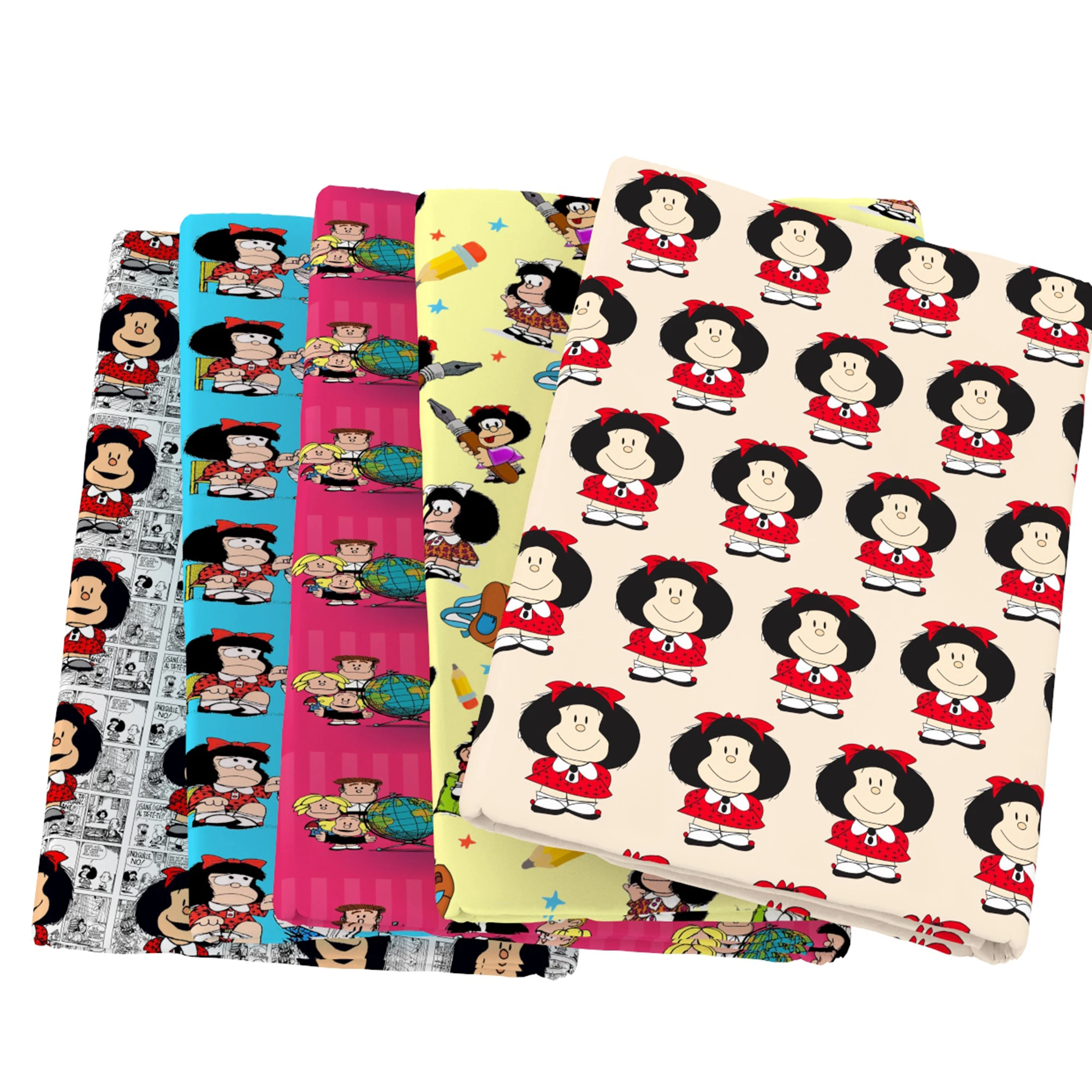 Девочка мультфильмы полиэстер хлопок Материал Mafalda ткань Пэчворк Ткань Дети