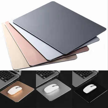 

Aluminum Alloy Mouse Pad Anti-slip Mousepad Metal Gaming Surfing Mice Mat For Office Home for Laptop Computer Notebook 20APR10