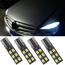 Lampe à sourcils LED pour mercedes benz W204 C300 C350, ensemble de 4 pièces, lumière blanche sans erreur, T10 12SMD 2835 6000K, DC12V 