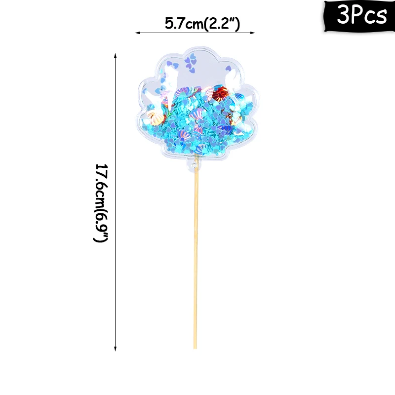 3p Sequin Topper-P Радуга облако Торт Топперы топперы для торта на день рождения флажки для кексов пасхальное яйцо форма дети ребенок душ Радуга Единорог вечерние принадлежности - Цвет: 3p Sequin Topper-P