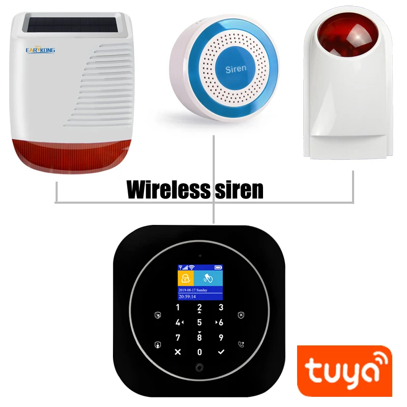 teclado 433 mhz kit sensor sem fio alarme 11 idiomas para mudar