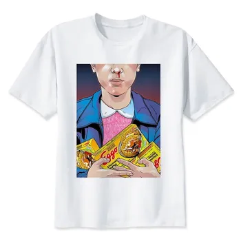 

2019 New Stranger Things T-shirt Summer Fashion T Shirt Men High Quality T Shirt Casual Eleven O-Neck Male Men Top Tees Tshirt