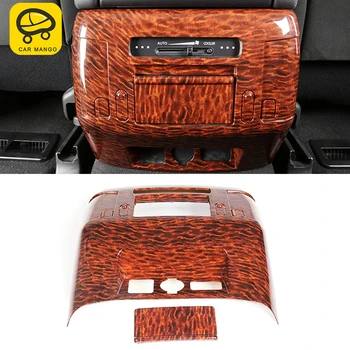 

CarManGo Car Accessories Back Air Vent Outlet Cover Armrest Sticker Frame Anti-kick ABS Carbon for Nissan Patrol Y62 2010-2019