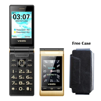 3.0" touch screen flip cell phones unlocked celular speed dial SOS call FM radio senior Push-button clamshell cheap mobile phone 1