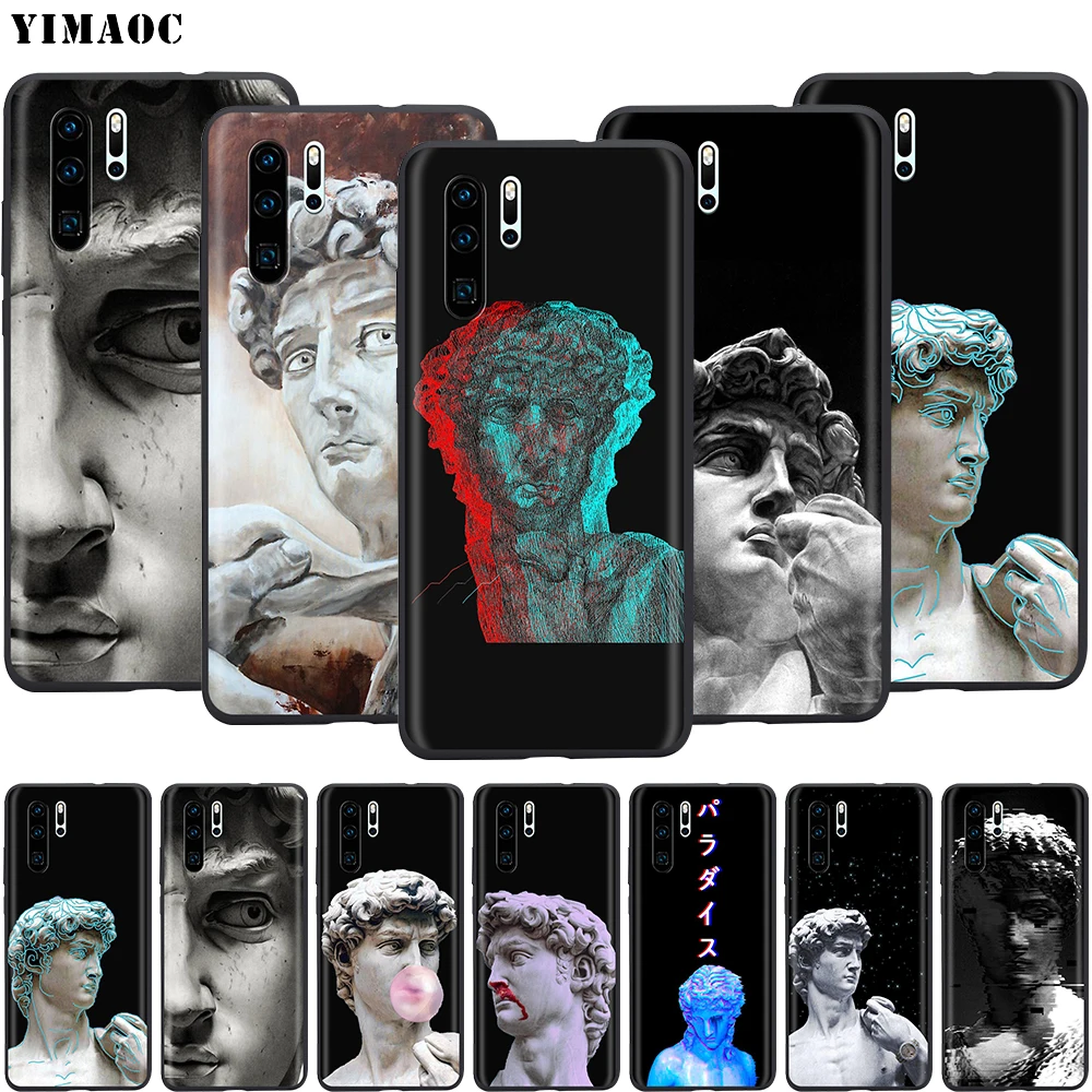 YIMAOC David Statue Silicone Case for Huawei Mate 30 20 Honor 10 8x Nova 3i 3 P30 Lite Pro | Мобильные телефоны и