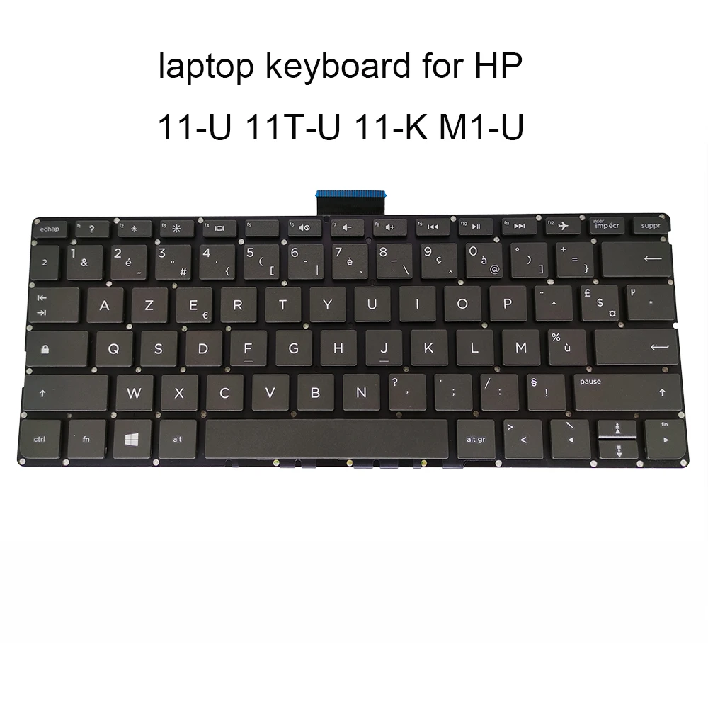 

FR French AZERTY Replacement keyboards for HP Pavilion 11 x360 11-U 11T-U 11-K M1-U Small enter black keyboard ​HLM14K33F0-4421