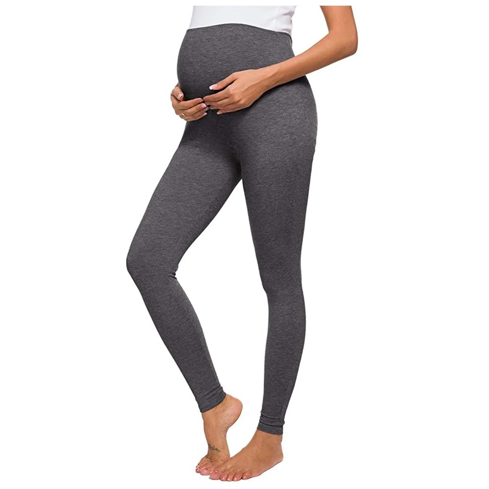 maternity clothes Women's Solid Color Pregnant Women's Yoga Pants