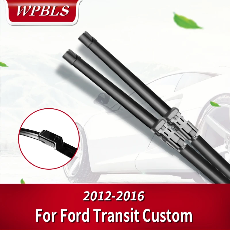 WPBLS Wiper Blades for Ford Transit Custom Fit Push Button Arms 2012