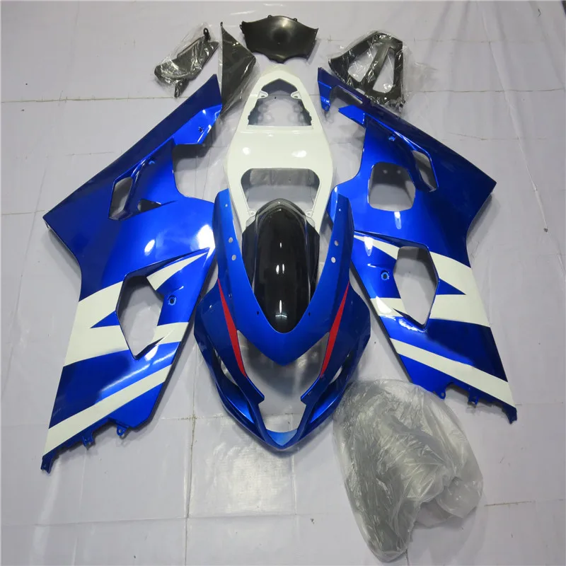 ZXMT мотоцикл кузов Инъекции обтекатель комплект подходит для Suzuki GSX-R600 GSX-R750 2004 2005 ABS литой - Цвет: as picture shows