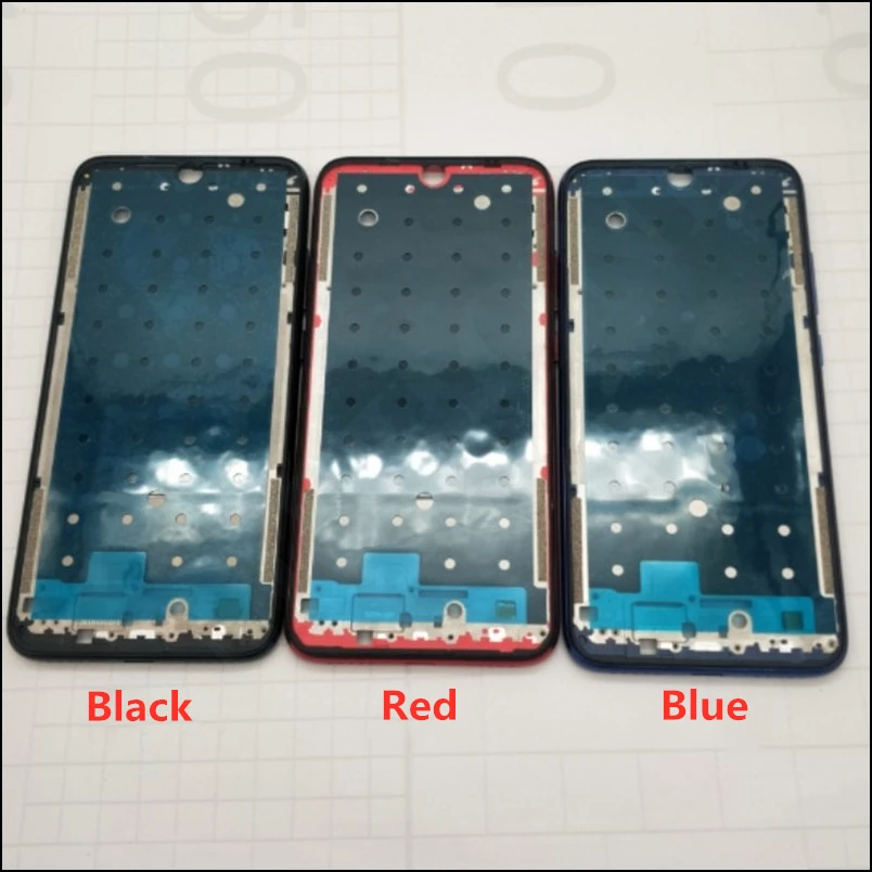 Для Redmi Note 7 передний ЖК-корпус средняя рамка лицевой панели рамка для Note 7 запасные части с наклейками