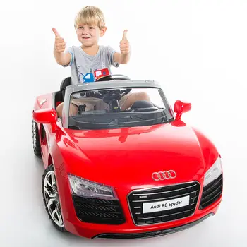 

Audi R8 Spyder 12V Electric Kids Ride On Car Licensed MP3 RC Remote Control Red