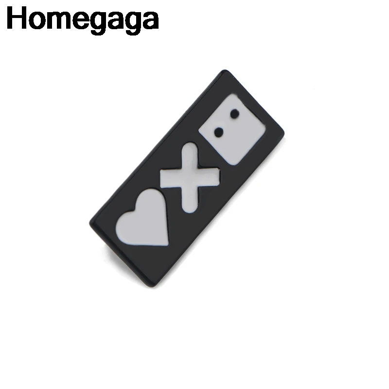 Homegaga любовь смерти роботы цинковые булавки para рюкзак одежда медаль для сумки рубашки шляпы значки броши для мужчин и женщин D2265