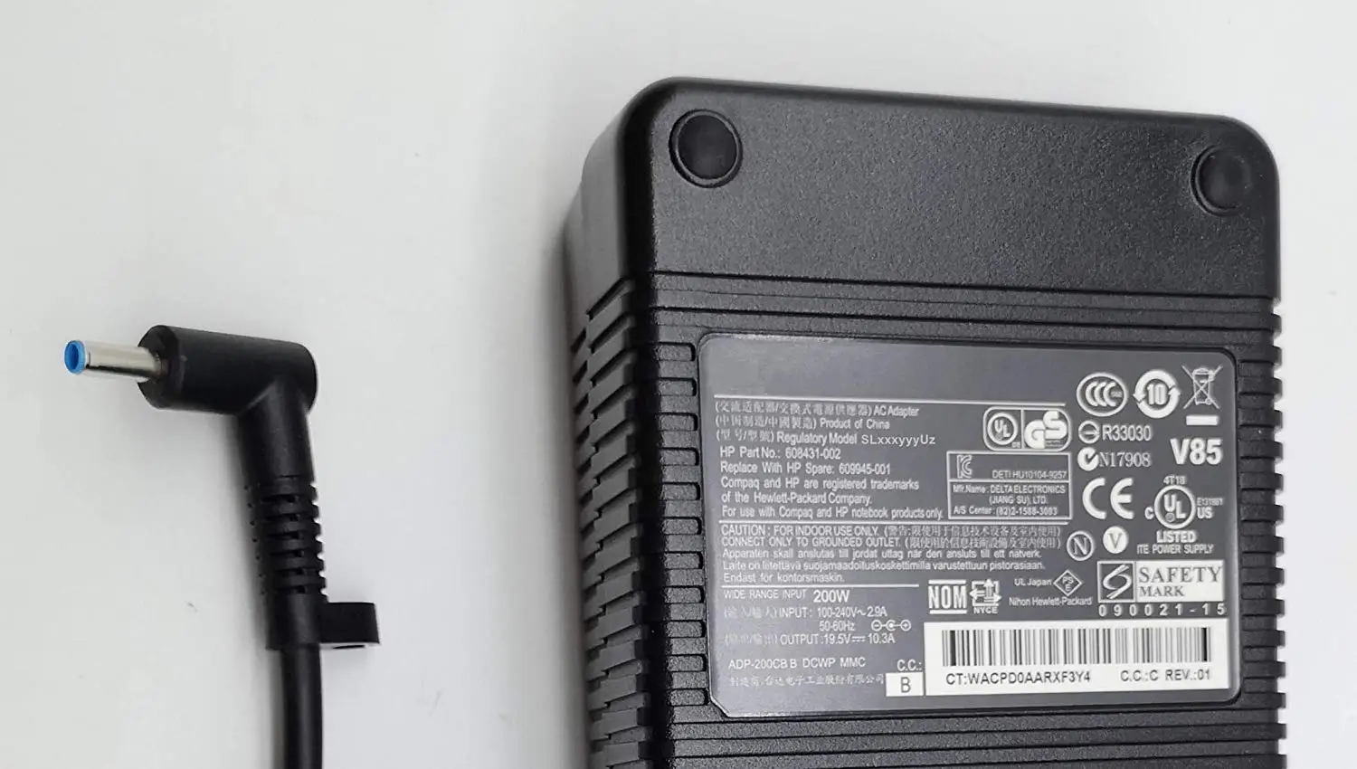 Huiyuan подходит для адаптер переменного тока синий наконечник 200W 19,5 V 10.3A 15 15t 17 17t ZBook 15 17 G3 G4 G5 G3 G4 G5 15-cx TPN-CA03 L00818-850