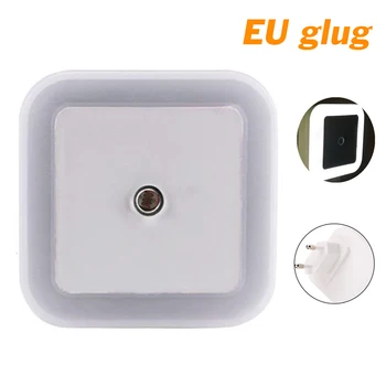 

2pcs LED Night Light Mini Light Control Sensor Control 220V Night Light Children'S Living Room Bedroom Bedside Lighting White