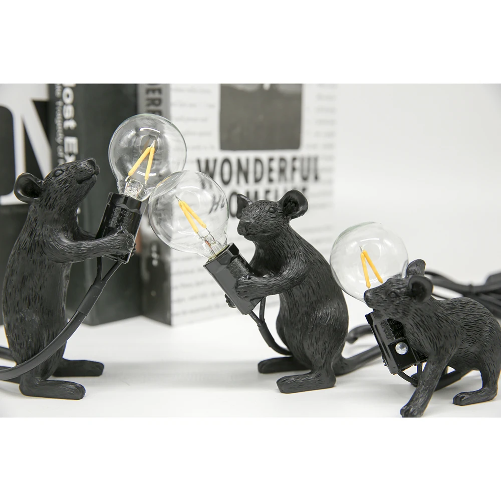 Современные ночники SELETTI из смолы в виде мыши светодиодсветодиодный лампы E12