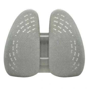 

Car Seat Chair Back Massage Lumbar Support Waist Cushion Mesh Ventilate Cushion Pad for Office Home Car,Grey