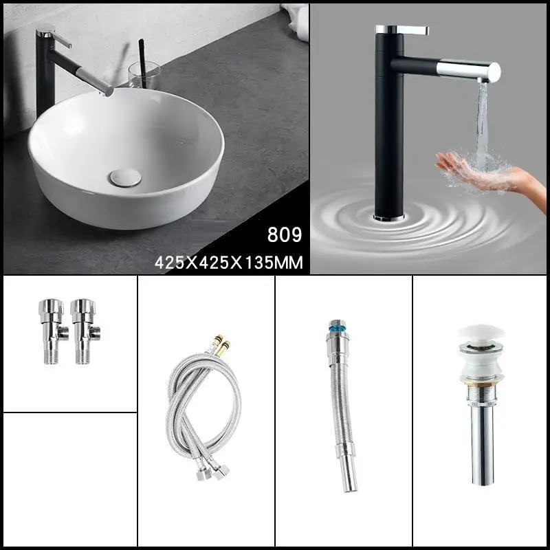 Version L Mano Bagno Lavatorio Sobre Encimera De Vanity Banyo Bassin Fregadero раковина для ванной комнаты Lavabo Cuba Pia Banheiro умывальник - Цвет: Version L
