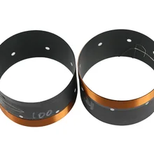 100 мм басовая звуковая катушка НЧ-динамик запасные части 8 Ом 102 мм звуковая катушка черный алюминий высокая мощность для 15-18 дюймов сабвуферный динамик 2 шт