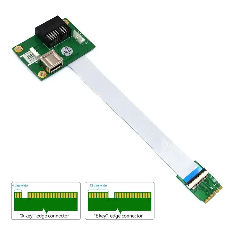 M.2 ключ PCI-E Mini Card 1X адаптер легкость и Порты и разъёмы способность нет места занимают переходная карта с 4 Pin Мощность Порты и разъёмы FPC плоский разъем кабеля