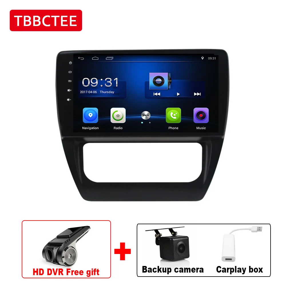 Extra Items TBBCTEE 10,1 дюймов 2Din Android автомобильное радио Вай-Фай Авторадио HD Tochscreen GPS; Мультимедийный проигрыватель для Volkswagen VW Vento 2011 - Цвет: Extra Items