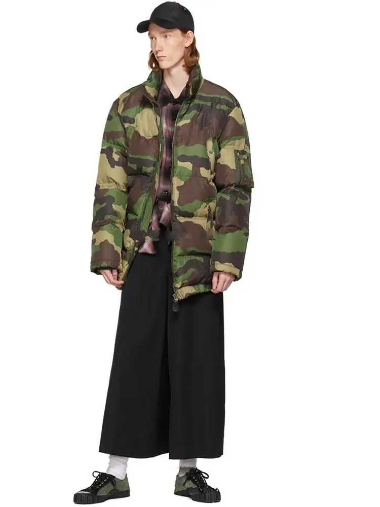 Men's Pant Skirt Casual Pants Wide Leg Pants Spring And Autumn New Black Contracted Loose Hanging Feeling Design Fashion