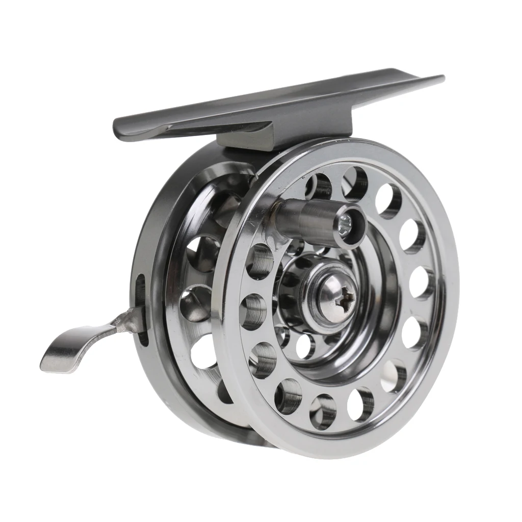 Aluminum Alloy Trout Fly Fishing Reel Former Ice Fishing Vessel Wheel 