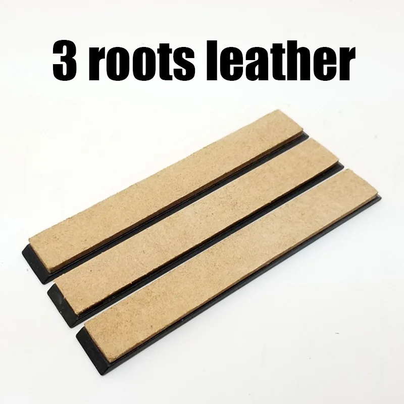 Кожа Honing Strop соединение шлифовальный нож паста - Цвет: 3 pcs leathers