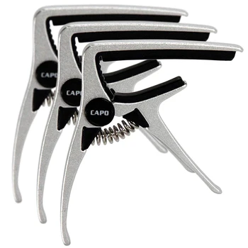 

Aroma Best Compact Trigger Guitar Capo for Acoustic or Electric Guitars - 3 Pack
