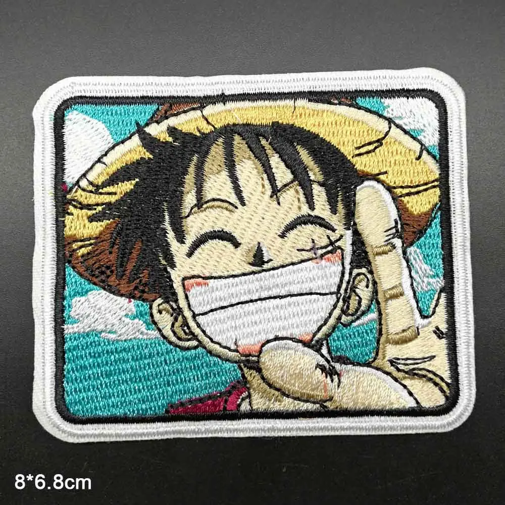Pirate Boy Skull Full Embroidered Iron On Embroidered Clothes Patches For Clothing Garment Wholesale