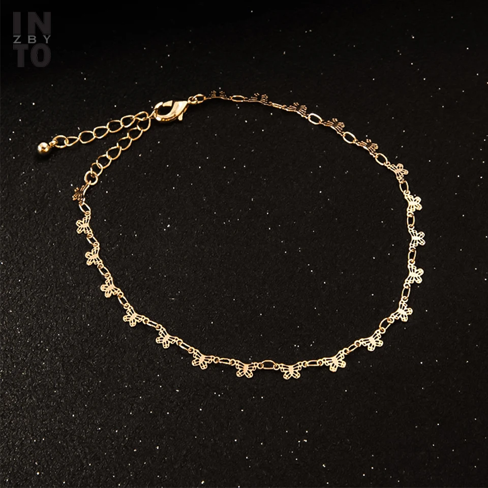 Into Pearl Crystal Mini Butterfly Anklet Bracelet Chain Ankel Beach Crochet Sandal Foot Jewelry Lady Legs Anklet Chaine Cheville Into Pearl Crystal Mini Butterfly Anklet Bracelet Chain Ankel Beach Crochet Sandal Foot Jewelry Lady Legs Anklet Chaine Cheville