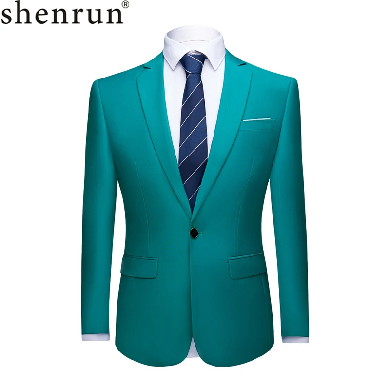 Shenrun, мужской костюм, пиджак, блейзеры, деловые куртки, формальные, офисные, повседневные, облегающие, черный, зеленый, фиолетовый, розовый, желтый, для свадьбы, вечеринки, выпускного