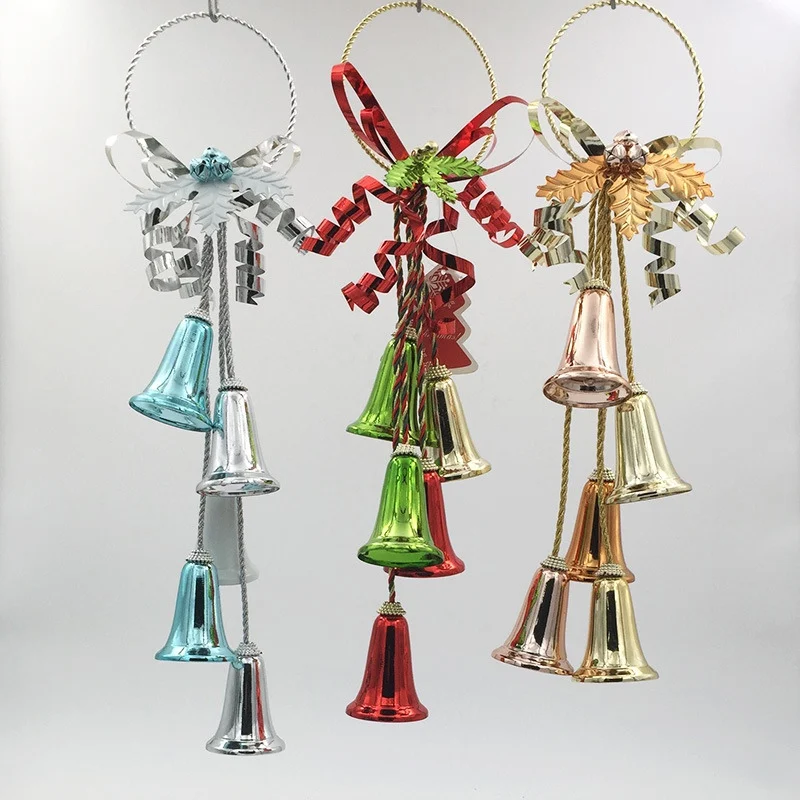 

Christmas Tree Decoration Bells Hanging Ornament Door Hanging Pendant Jingle Bells Christmas Metal Bell For Home Decoration