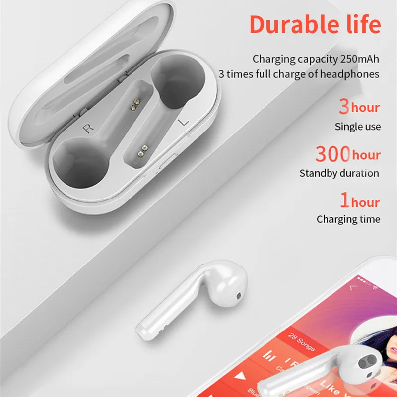 L8 Bluetooth 5,0 наушники, беспроводные наушники, отпечаток пальца, сенсорные спортивные наушники, беспроводные наушники, 3D стерео, двойной микрофон, шумоподавление
