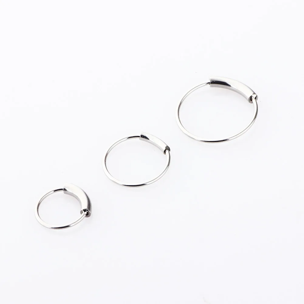 Piercing Jewelry Fashion Surgical Steel Nose Hoop Nose Ring Stud Punk Style Lip Cartilage Tragus Helix Ear