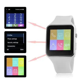 

Smart watch Women Men Wireless Smart Watch Wristwatch With Camera Rubber Watch Band For iOS and Android reloj inteligente 2020