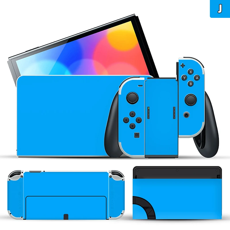 1 pc pure color Skin Sticker Protector for Nintendo Switch OLED Classic NEW 