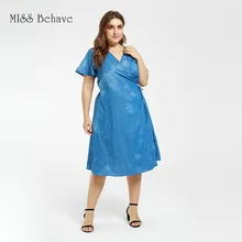 Платье большого размера в европейском и американском стиле; летнее Новое Ковбойское платье с завязками на талии и шнуровкой; Mm2019