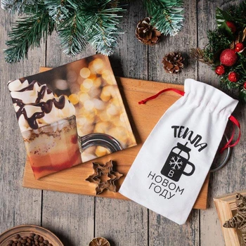 

Set in a bag "Warmth and comfort" towel 40x73cm, baking tins 3 pcs 5081042