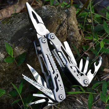 

New Multitools Folding Plier EDC Scissors Camping Fishing Multi Tools Plier Screwdriver Bits Multifunctional Tool Knife Survival