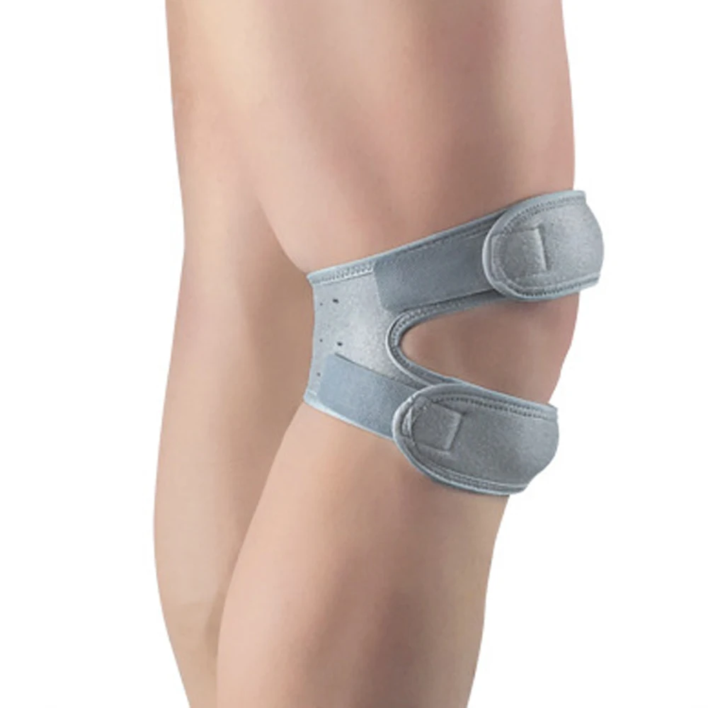 1 шт. Регулируемая коленная подставка Brace Patella рукав шапочка стабилизатор Спорт на открытом воздухе бег баскетбол вреда предотвратить - Цвет: grey