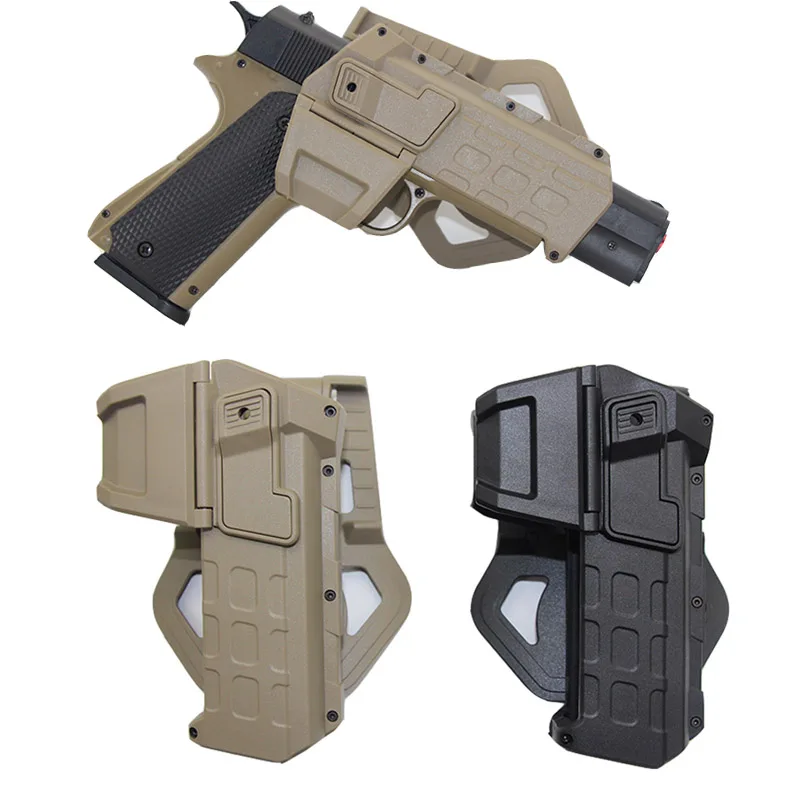 

Tactical Gun Holster For Colt 1911 Airsoft Gun Case Movable Pistol Holster with Flashlight Laser Mounted Hunting Accessories