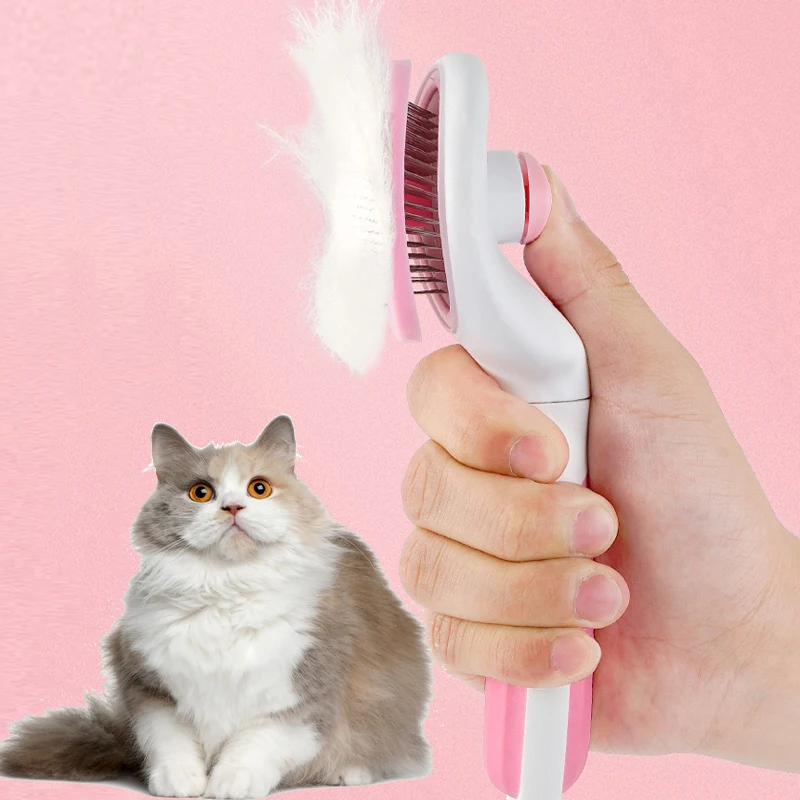 Cat Comb Pet Deshedding Hair Brush Dog Hair Removes Grooming Tool Puppy
