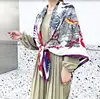 130cm New Phoenix Design Bandana Fashion Brand Scarf 100% Silk Square Scarf Shawl Women Kerchief Scarves For Ladies Hijab 4