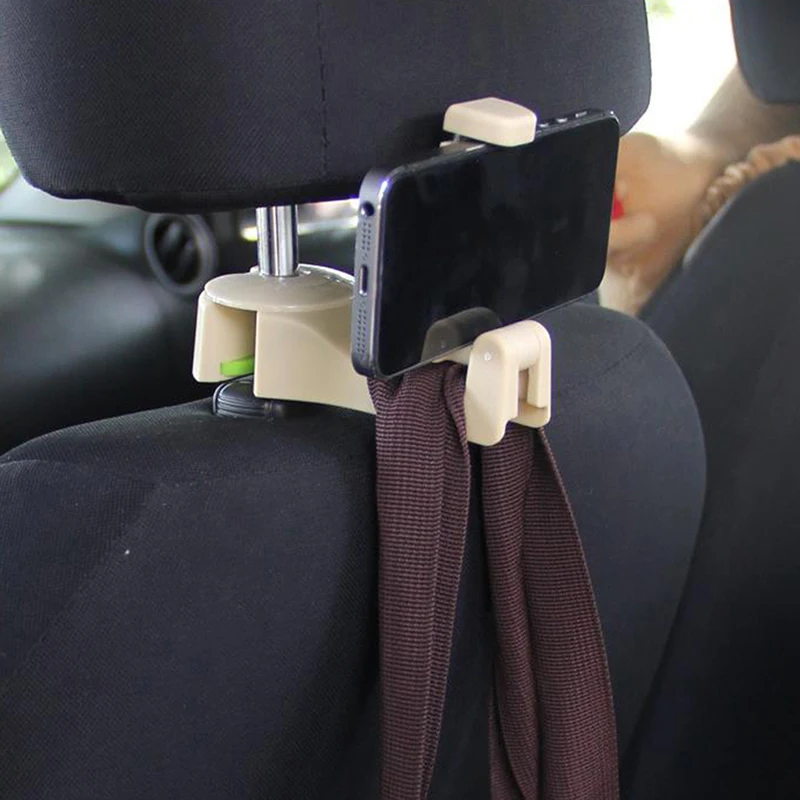 ABS Car Back Seat Truck Hook Phone Holder Bag Headrest Hanger Phone Holder 